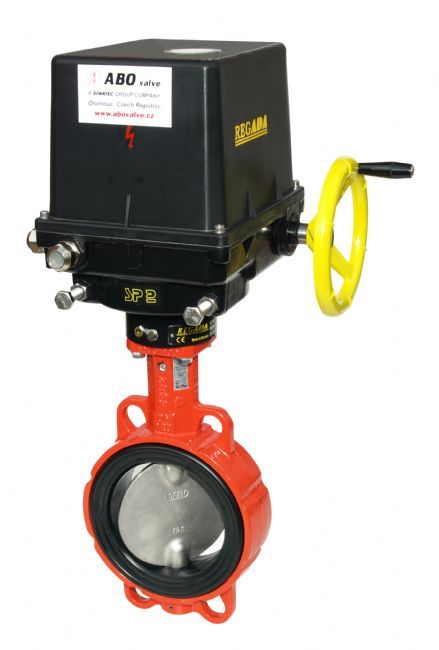 Чистый берег - Затвор поворотный дисковый межфланцевый EPDM с эл ...